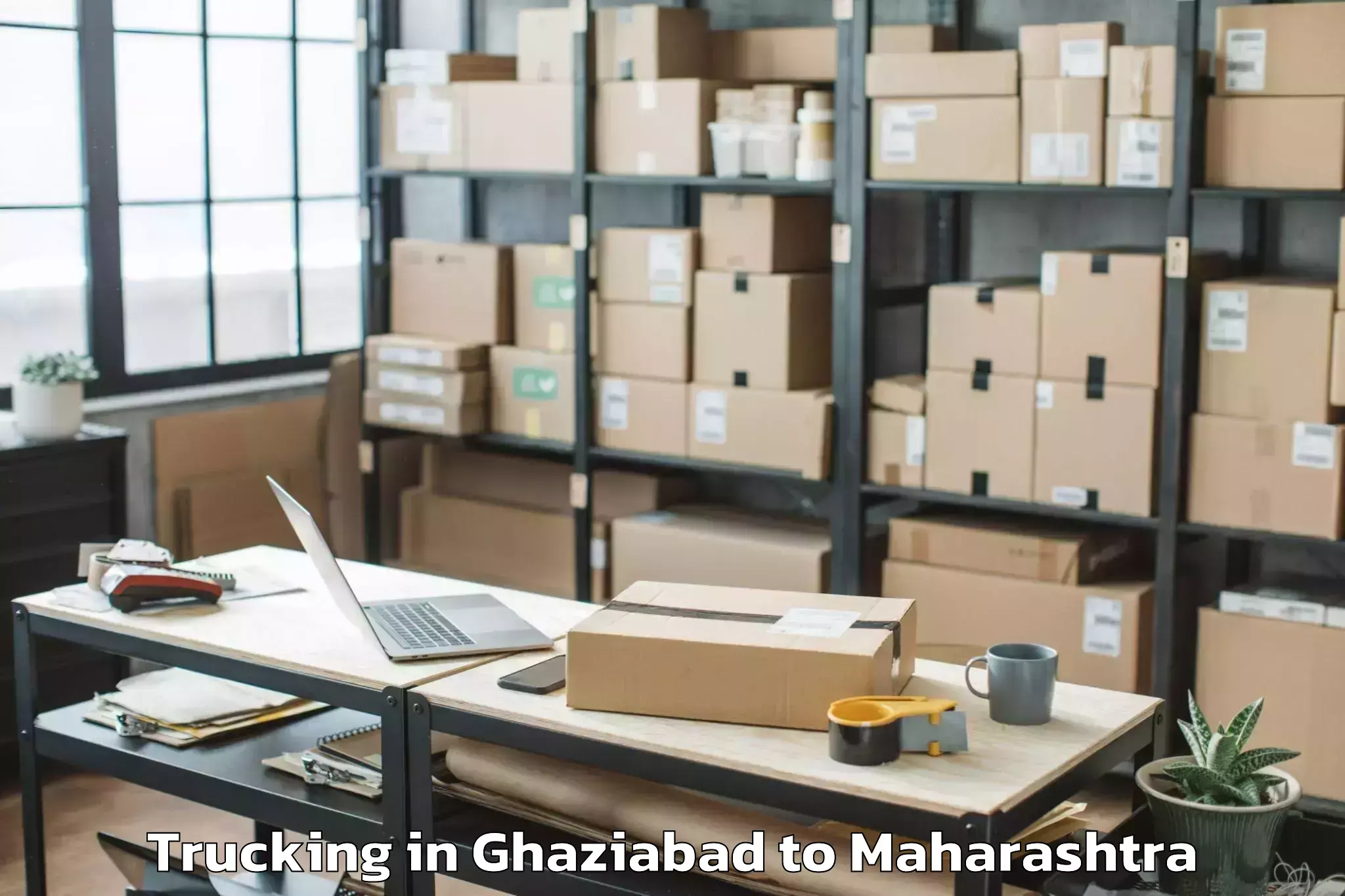 Reliable Ghaziabad to Naigaon Khairgaon Trucking